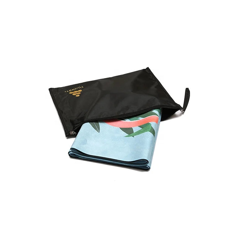 serviettes yoga imprimées floral abstrait géométrique moderne turquoise noir violet rose bleu vert