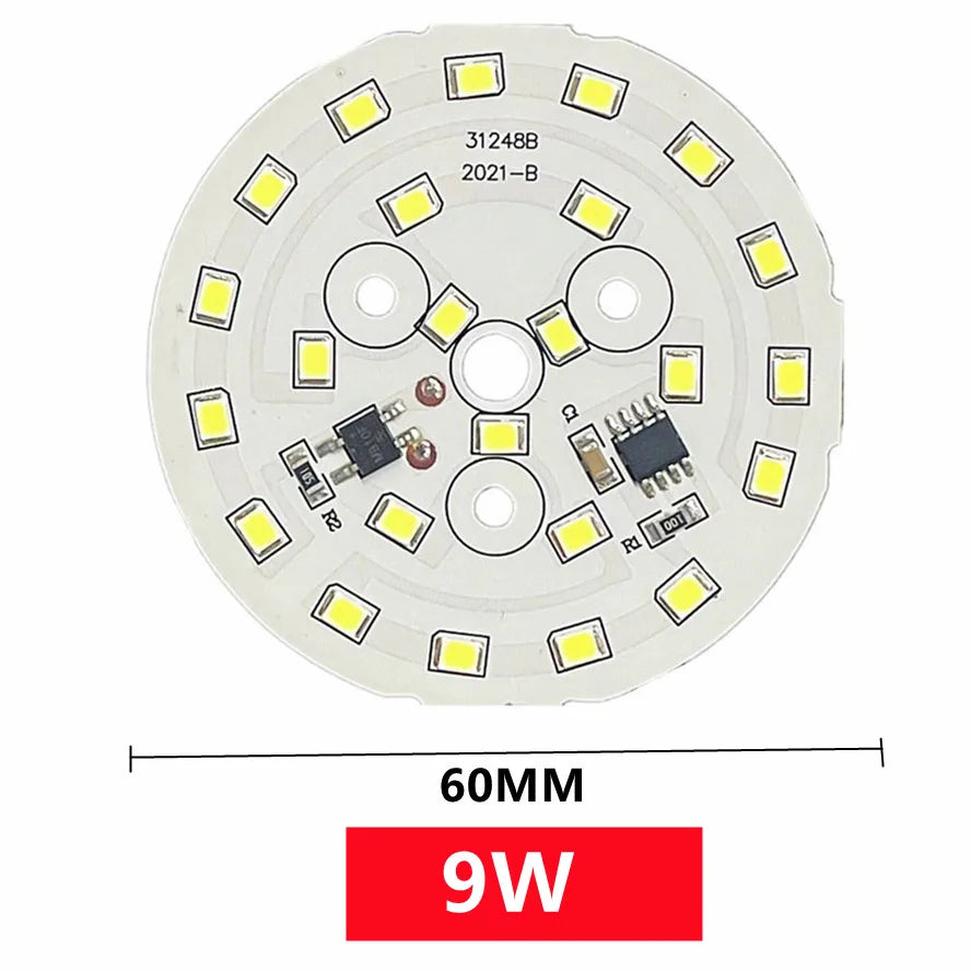 plaque led diodes smd 2835 blanc moderne 3w 5w 7w 9w 12w 15w 18w