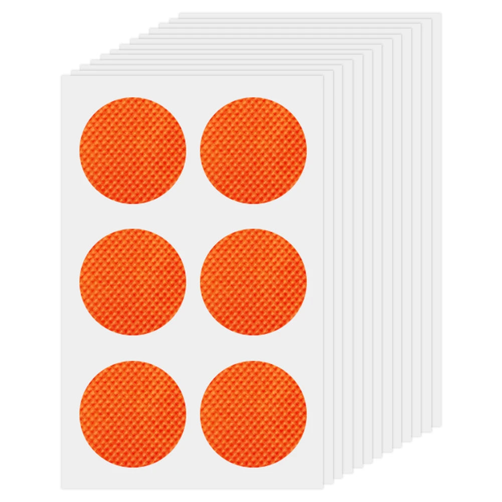 autocollants anti moustiques vert orange jaune pointillés opaques simples adhésifs pack 78pcs différentes couleurs