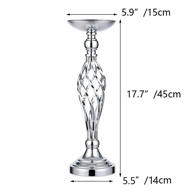Support floral or réticulé moderne bouquet artificiels 45cm 52cm 59cm mariage table