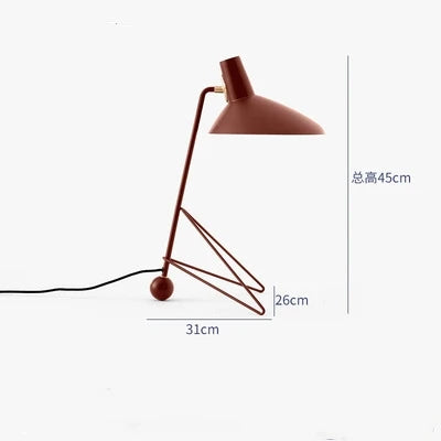 lampadaire led vintage noir pied trépied angle salon chambre coucher abatjour conique mid century