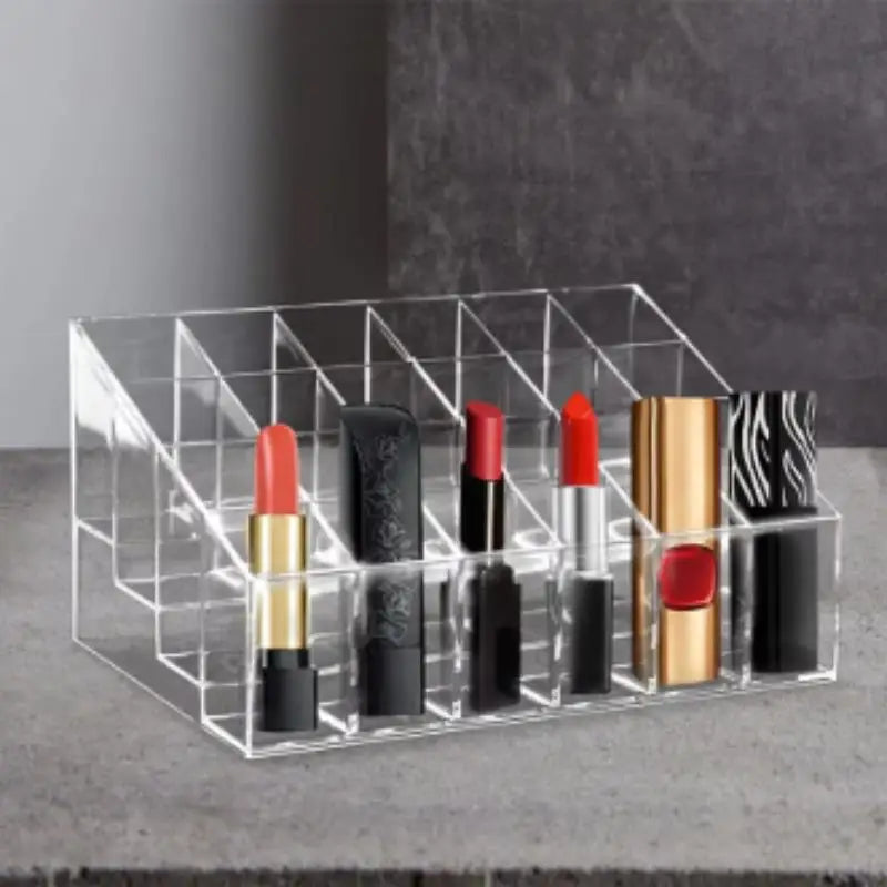 boîte maquillage transparente moderne rangement organisation cosmétiques 24 36 40 compartiments