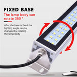 lampe led industrielle 24v 110 240v ip67 étanche blanc noir aluminium cnc atelier