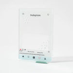 cadre decoratif imitation smartphone rose blanc moderne ludique relief transparent deco