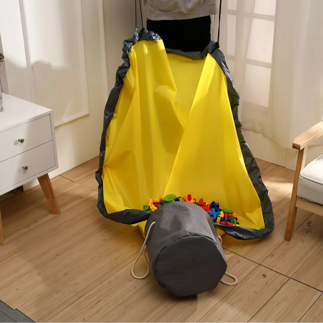 tapis jeu pliable moderne jaune gris sac rangement polyester pliable facile rangement rapide maison