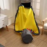 tapis jeu pliable moderne jaune gris sac rangement polyester pliable facile rangement rapide maison