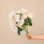 décoration intérieure bouquet roses artificielles violet rouge classique mariage anniversaire baby shower