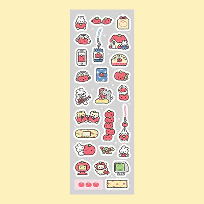 sticker kawaii multicolore dessins animés adhésifs mignons opaques autocollants animauxscriçãopta