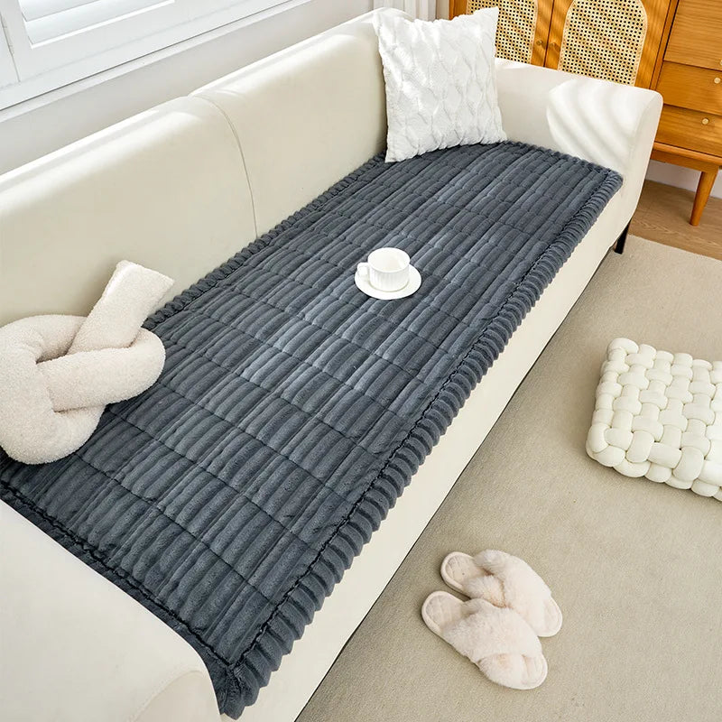 coussin canapé polyestère doux rayures beige gris moderne confortable machine lavable multiple tailles