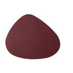 tapis table moderne cuir synthétique imperméable cuisine repas couleur grise