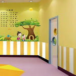 stickers muraux adhésifs blanc rose bleu jaune gris cones glace étoile linéaire enfants chambre