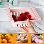 panier rangement moderne perforé beige bleu rose respectueux environnement organiser réfrigérateur congélateur transparent almacenamiento