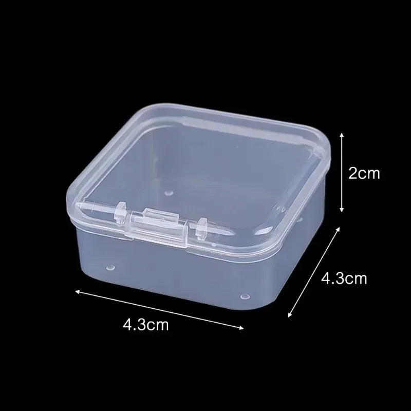boîtes rangement transparentes réutilisables clips bijoux organisation moderne respectueux environnement