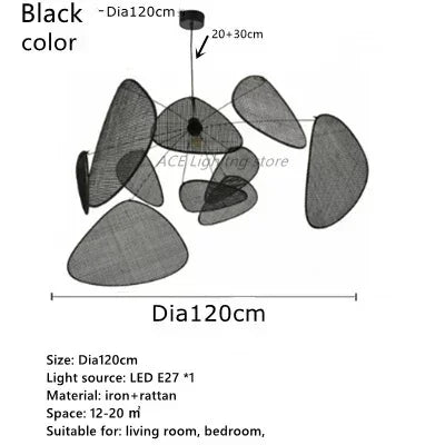 suspension lumineuse moderne bambou couleur beige noir reticule opacite ampoules filament