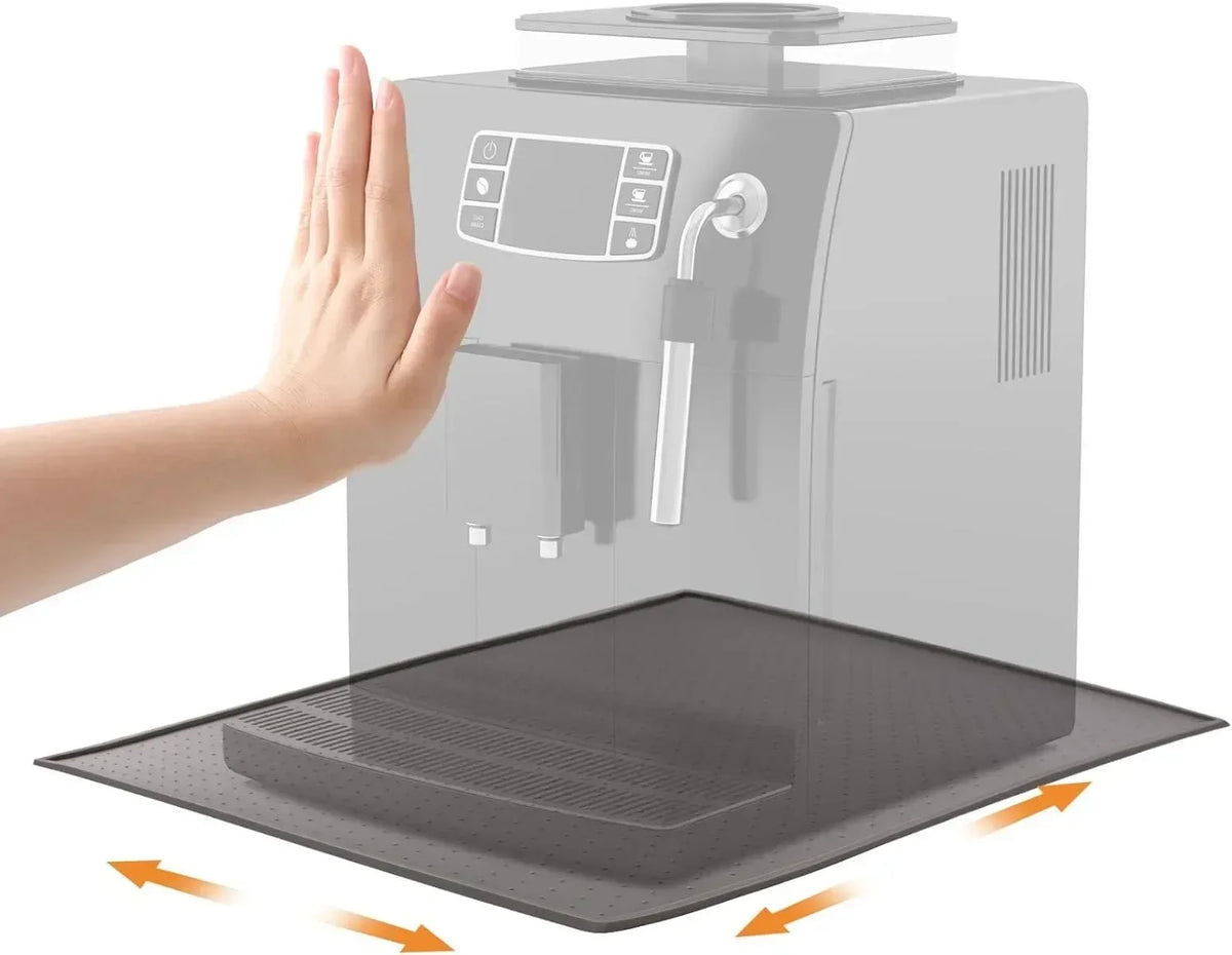 tapis silicone anti dérapant protection machine noir moderne respectueux environnement 48x30cm
