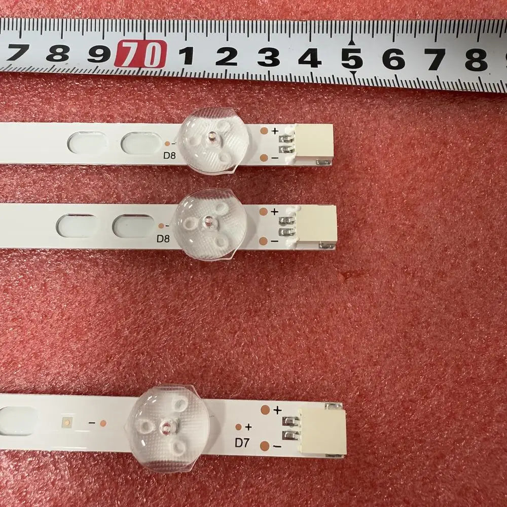 bande lumineuse led blanc mat moderne connecteurs électriques symboles polarité tension certifiée cem rohs