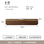 meuble bas tv moderne bois rangement 200cm largeur minimaliste déco