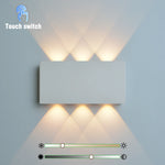 lampe murale led portable noir bois moderne adhésive rechargeable tactile type