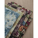 tissu chenille polyester opaque fleurs motifs peinture huile sofa coussin diyversible tablecloth nappe