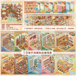 livre stickers miniatures magasins multicolore dessin animé adhésifs collection décompression amusants CREATiVE