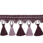 ruban pompons or décoration maison tissu coton pompons gris marron bleuclair traditionnel textile deco