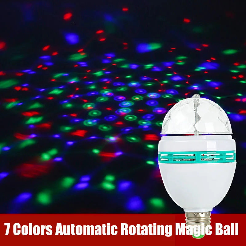 ampoule led multicolore effet scène diamant moderne interrupteur mural vis e27 disco ktv dj
