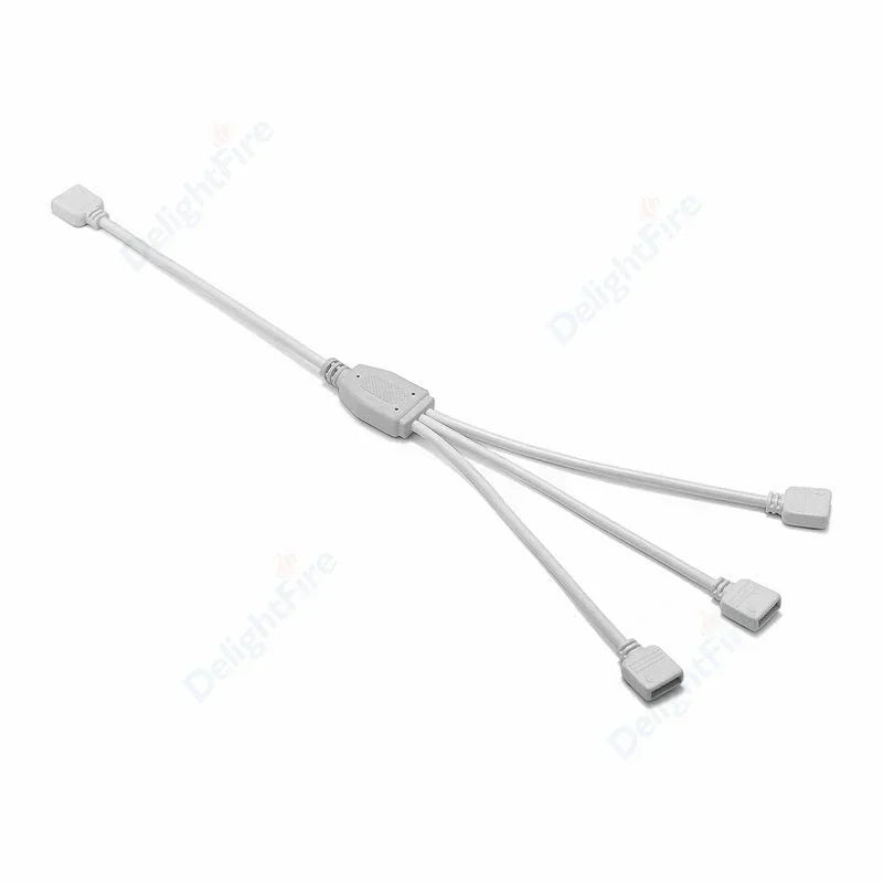 câble extension rgb led prise femelle broches blanc flexible moderne