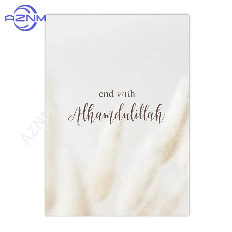 affiches toile minimaliste moderne motifs floraux texte calligraphique blanc beige doré 50x70 40x60 30x40