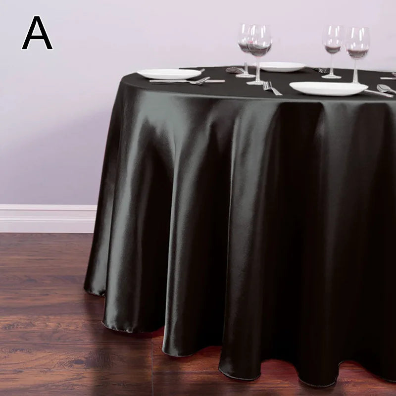 nappe table rouge noire bleu violet jaune beige blanche verte satinée moderne opaque réutilisable