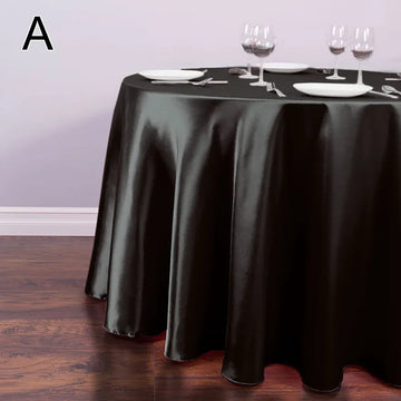 nappe table rouge noire bleu violet jaune beige blanche verte satinée moderne opaque réutilisable