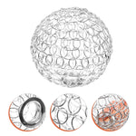 boule décorative transparente moderne réseau cercles entrelacés tringle suspension petite chambre salon unique