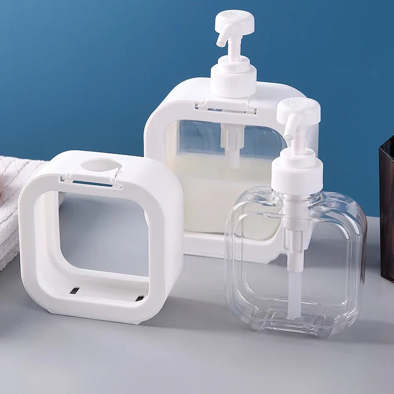 distributeur savon liquide transparent violet noir rose blanc moderne minimaliste rechargeable salle bains cuisine