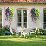 fleurs artificielles suspendues violet rose jaune modernes décoration maison mariage anniversaireintérieur