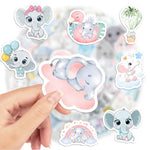 stickers éléphants cartoonaufs adhésifs multi couleurs adultes teens waterproof vinyl Pods Random