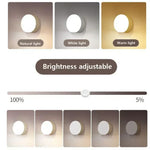 lampe nuit rechargeable tactile usb blanc moderne minimaliste aimant autocollant
