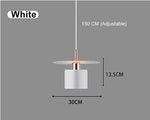 lampe suspendue moderne minimaliste blanc noir doré pendentif câble salon chambre étude