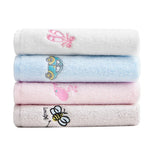 serviette coton bébé rapide douce broderie animaux blanc rose gris bleu noël