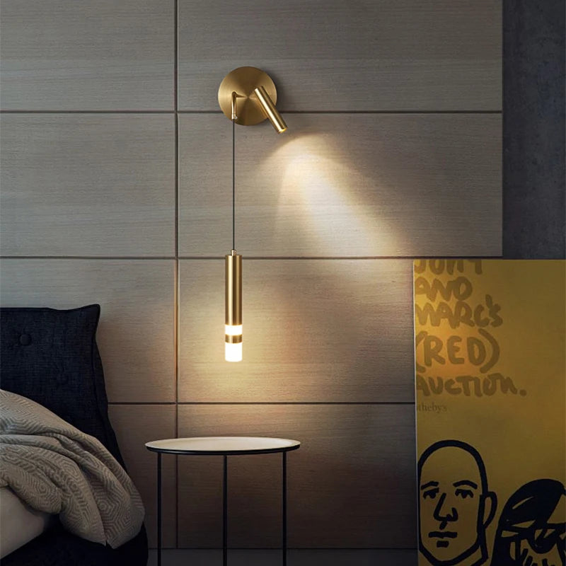lampe murale led moderne or fixée mur éclairage cuisine chambre salle manger minimaliste 249