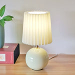 lampe table moderne plissée blanc rose orange 5w led 60lm certifiée ul ccc