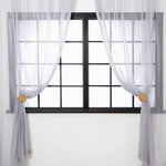 attaches rideau tressées moderne beige clair bois pack deux boucles chambre fenêtre