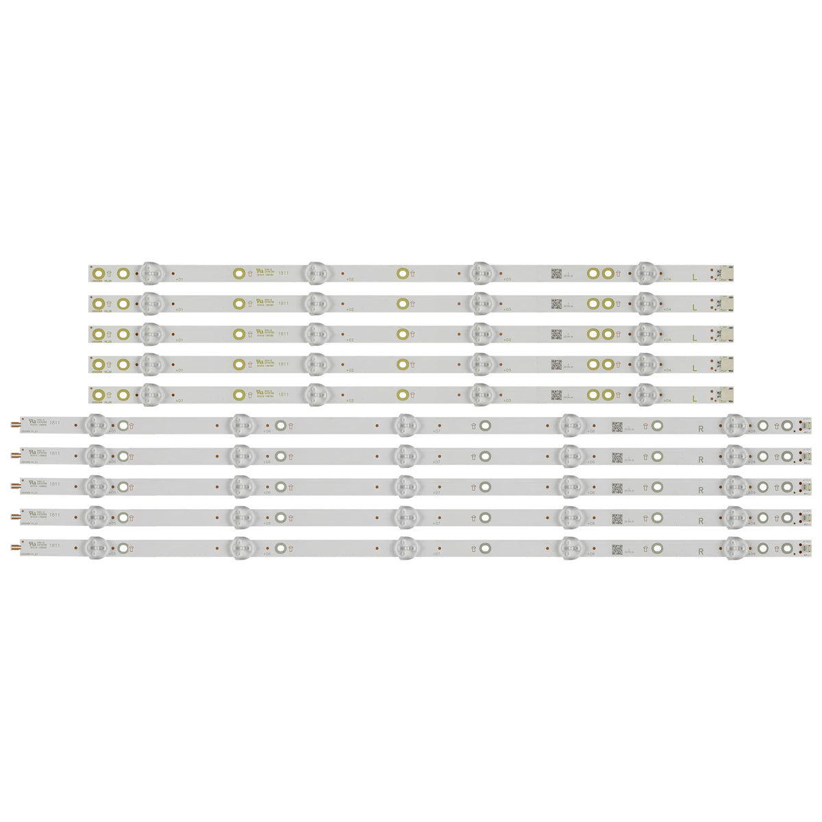 bande lumineuse led blanc moderne 10 pièces 20 leds adhésifs translucent rondes