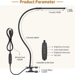 lampe moderne rechargeable usb noir flexible clip aluminiuméconomieénergie