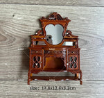 miniature chaise bois décorative meubles maison poupée classique scène miniature 112