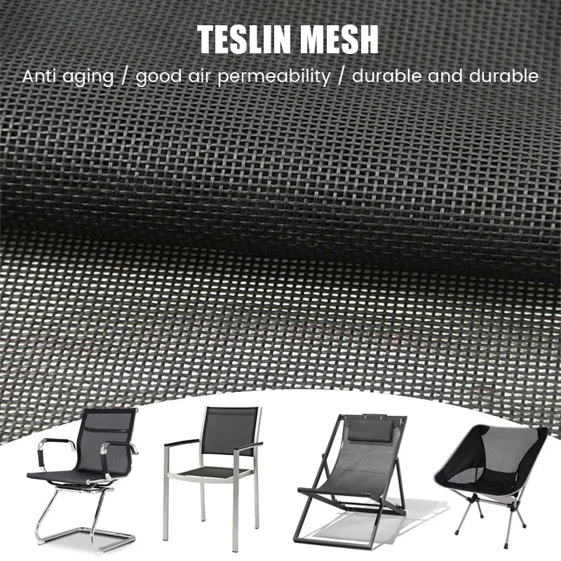 tissu mesh pvc résistant abrasion noir largeur 150cm moderne tissu toile imperméable séchage rapide