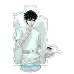 figurines anime fantastiques gothiques anges noir blanc rose rouge vert assiettes coeurs chapeaux