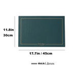 Détail du matériau cuir PU lavable des sets de table