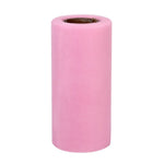 ruban tulle rose clair 15cm large décoration mariage opacité fine texture parties festive