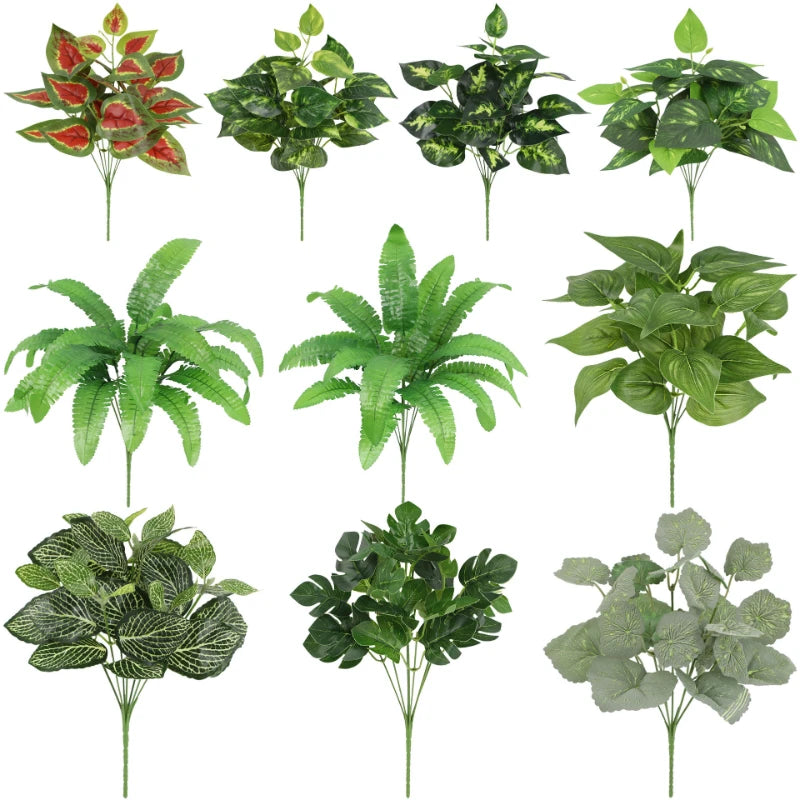 plante artificielle feuilles persanes soie décoration intérieure moderne fleurs artificielles vert naturel