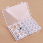 boîte rangement bijoux transparente clips compartiments breloques pendants modernes pratique plastique