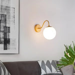 lampe murale moderne appliquée verre noir doré brillante chambre entrée fixée minimaliste lumière led